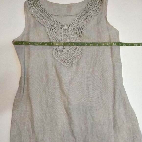 Bella Ambra Linen Sleeveless Dress - Picture 7 of 10